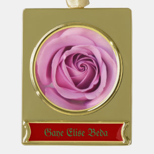 Catejne Gold Plated Banner Ornament