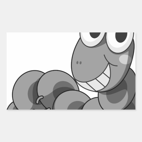 Catepillar Rectangular Sticker