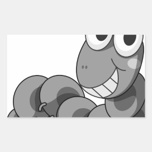 Catepillar Rectangular Sticker