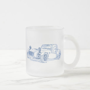 Caterham Seven CSR SA 2005 Frosted Glass Coffee Mug