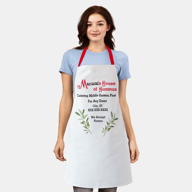 “Catering” All-Over Print Apron (Worn)