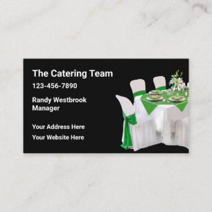 Catering And Party Planner Business Card