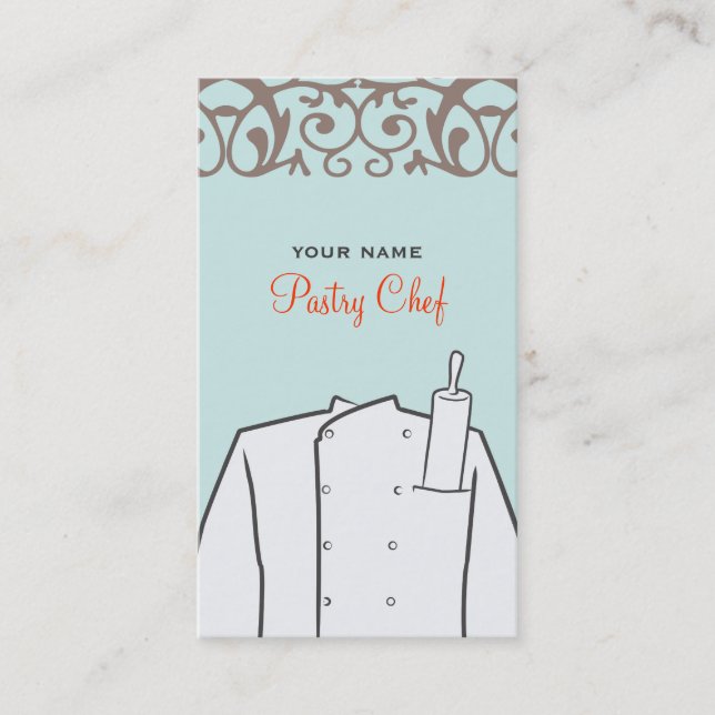 Catering Bakery Pastry Chef Business Card (Front)