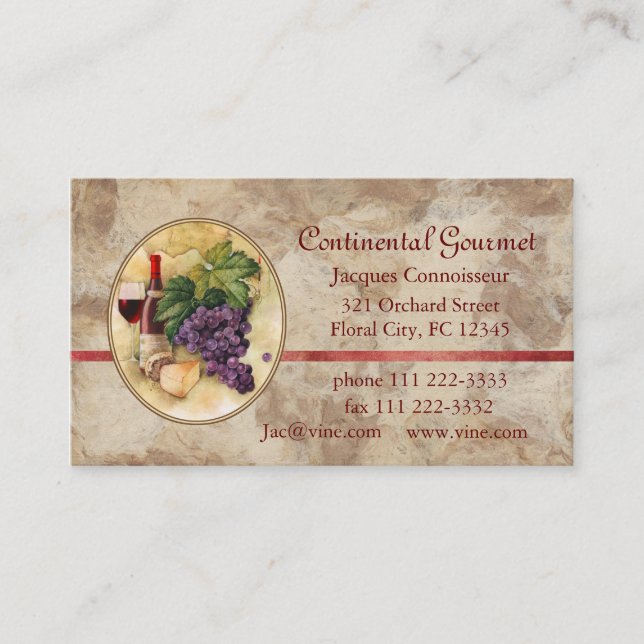 Catering Business Business Card (Front)