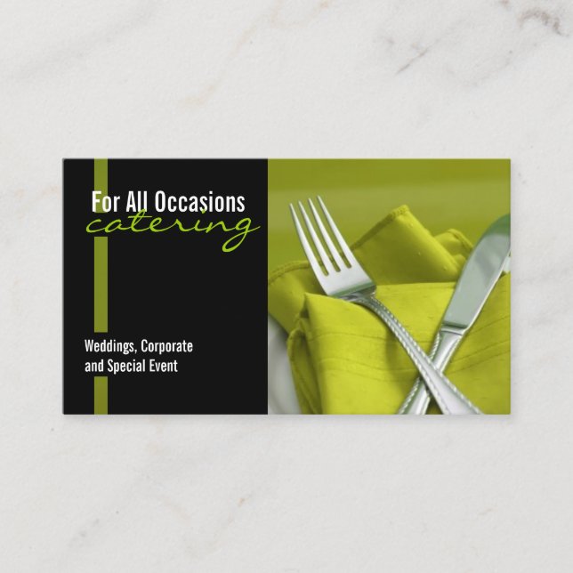 Catering Business Card (Front)