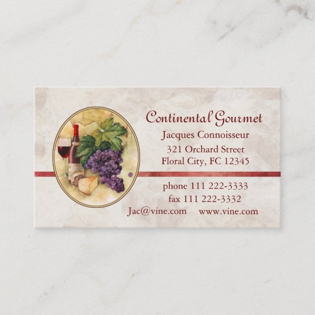 Catering Business Card (Front)