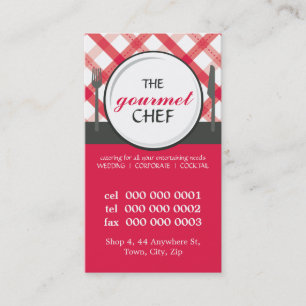 CATERING BUSINESS CARD :: table setting 4P