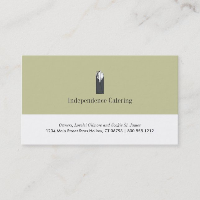 Catering Business Cards (Front)