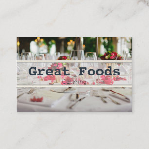 Catering business cards