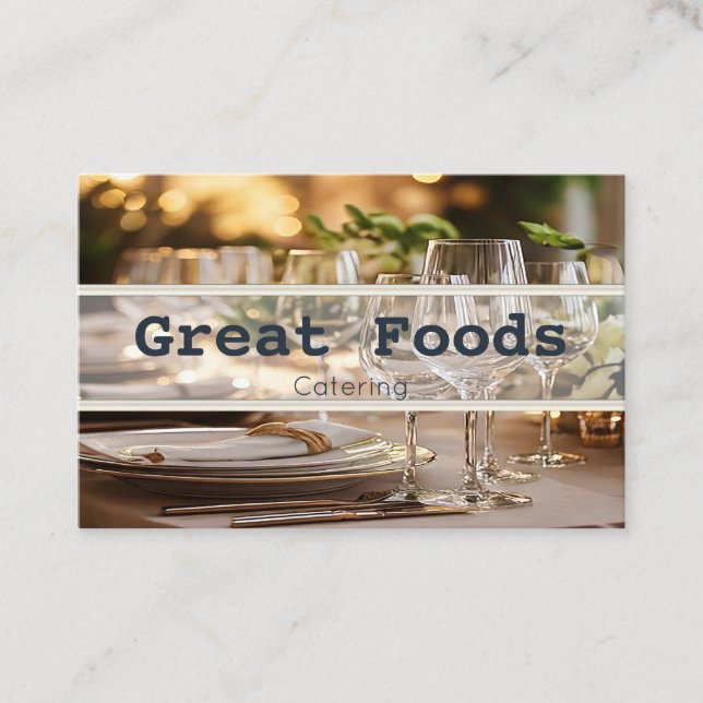 Catering business cards (Front)