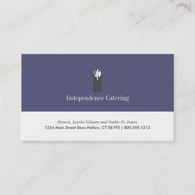 Catering Business Cards (Front)