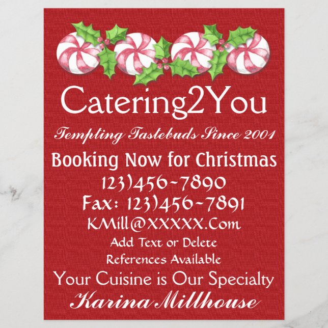 Catering Business Flyer - SRF (Front)