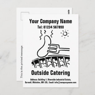 Catering Cartoon Design to Personalise Postcard