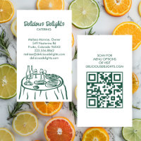 Catering Chef Event Planning Food Prep CUSTOM QR 
