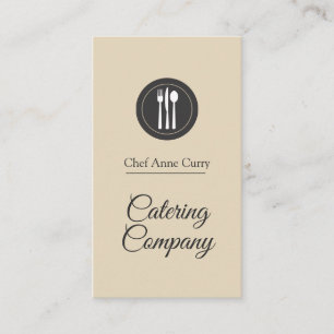 Catering Company Professional Chef Business Card