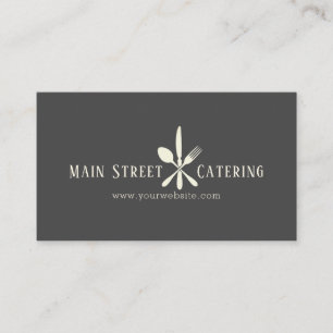 Catering Company Professional Chef Business Card