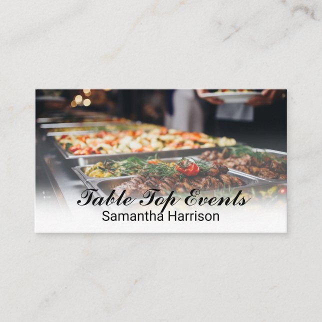 Catering Cuisines Business Card (Front)