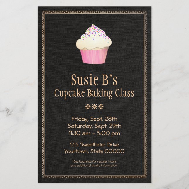 Catering Cupcake Bakery Pastry Chef Flyer (Front)