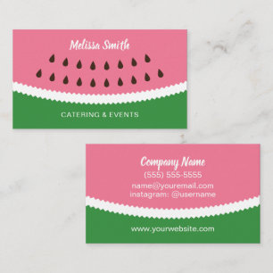 Catering Event Planner Business Card