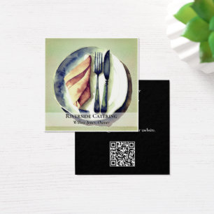 Catering or Restaurant Business Card - green