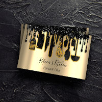 Catering Personal Chef Restaurant Drip Black Gold