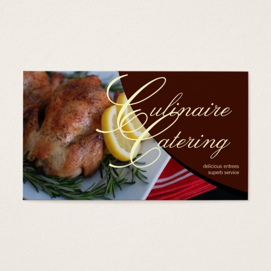 catering service business card