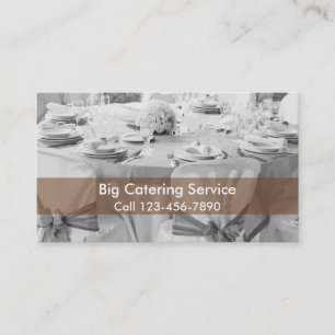 Catering Service Business Card