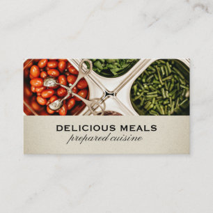 Catering Service   Chef   Fresh Food Business Card