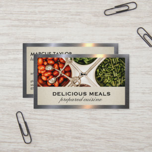 Catering Service   Chef   Salad Bar Business Card