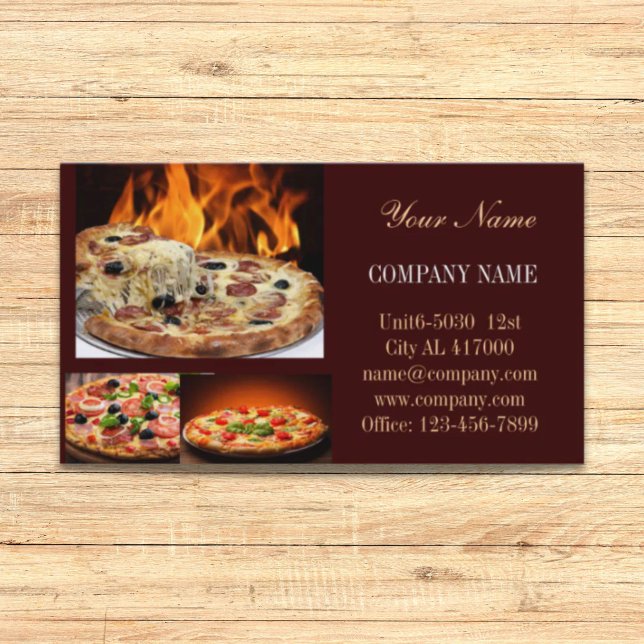 catering service deli shop Italian Food pizza Business Card (catering service deli shop Italian Food pizza Business Card)