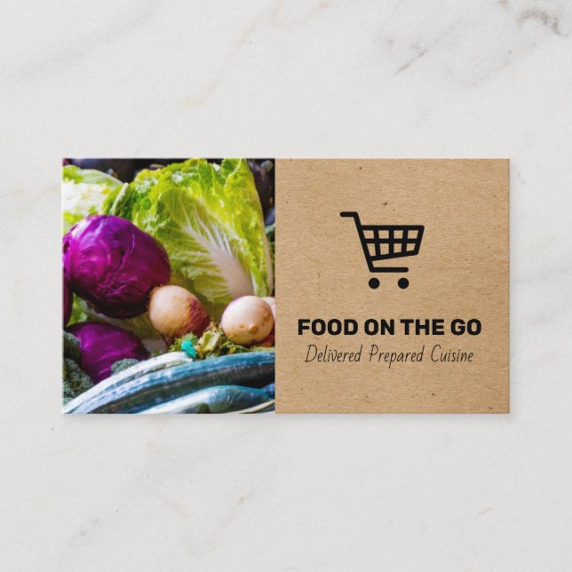 Catering Service | Food Delivery | Farmers Market Business Card (Front)