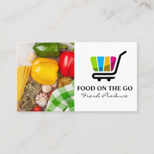 Catering Service   Food Delivery   Produce Business Card