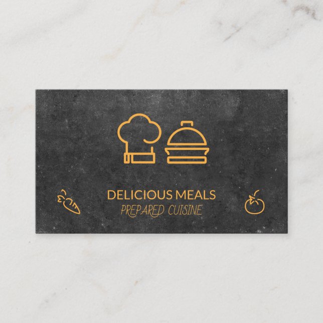 Catering Service | Food Industry | Chef Business Card (Front)
