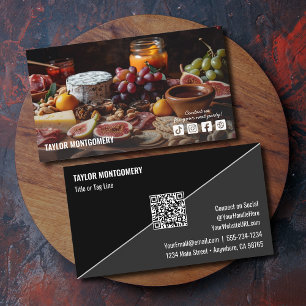 Catering Social Media QR Code Business Card