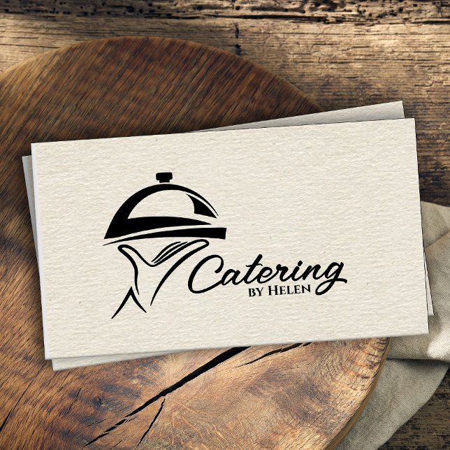 Catering Tray Ornament - Black Business Card (Creator Uploaded)