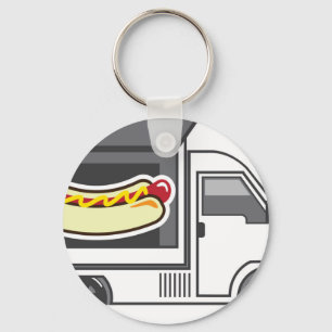 Catering Van Food Truck Key Ring