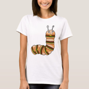 Caterpillar as Cheeseburger with Beef & Salad T-Shirt