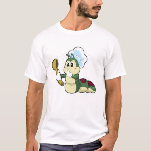 Caterpillar as Chef with Wooden spoon T-Shirt