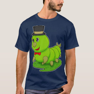 Caterpillar As Gentleman With Cylinder  T-Shirt