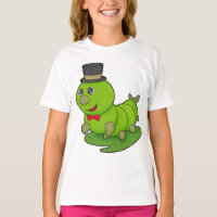 Caterpillar as Gentleman with Cylinder