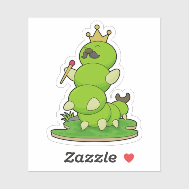 Caterpillar as King with Crown (Sheet)