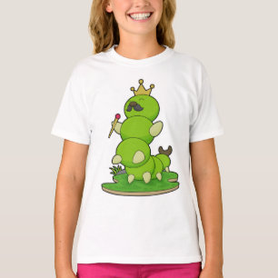 Caterpillar as King with Crown T-Shirt