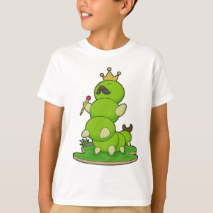Caterpillar as King with Crown T-Shirt