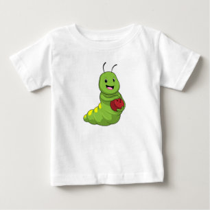 Caterpillar at Bowling with Bowling ball Baby T-Shirt