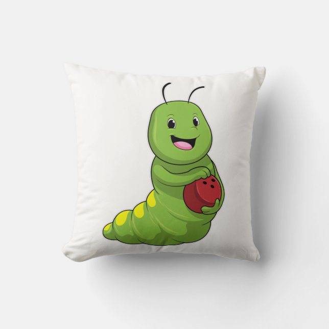Caterpillar at Bowling with Bowling ball Cushion (Front)