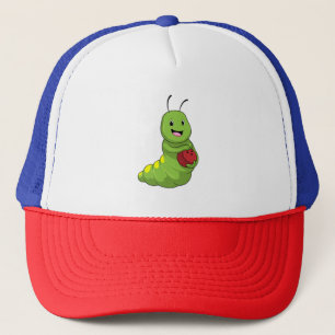 Caterpillar at Bowling with Bowling ball Trucker Hat