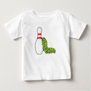 Caterpillar at Bowling with Bowling pin Baby T-Shirt
