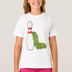 Caterpillar at Bowling with Bowling pin T-Shirt