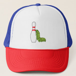 Caterpillar at Bowling with Bowling pin Trucker Hat