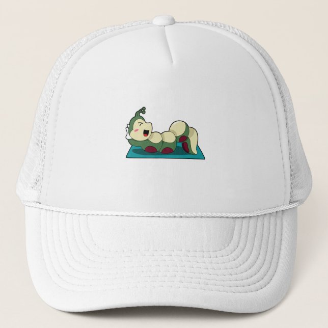 Caterpillar at Fitness Workout Trucker Hat (Front)